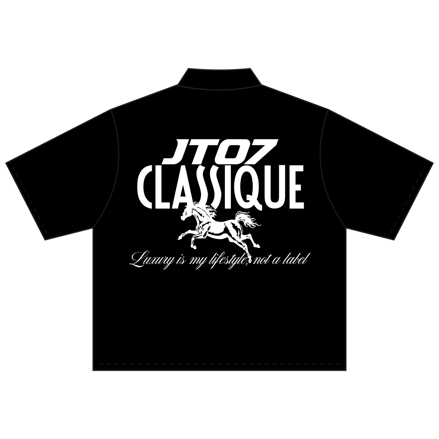 JT07 Boxy Shirt (Black)